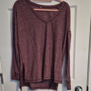 lululemon athletica Burgundy Long Sleeve Top